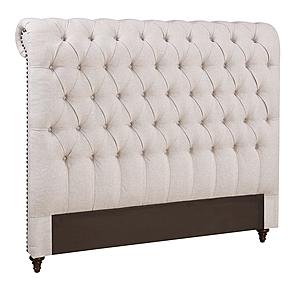 Devon Tufted Upholstered Queen Headboard Beige by Coaster