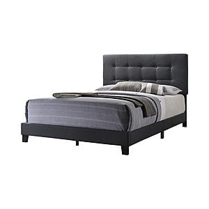 Mapes Upholstered Tufted Full Bed Charcoal by Coaster