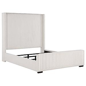 Natasha 65-inch Upholstered Wingback Bed Cream by Coaster