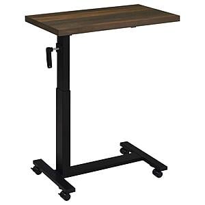 Westpark Height Adjustable Mobile Bedroom C-Table Dark Pine by Coaster
