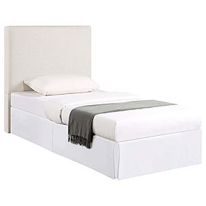 Pirro Upholstered Twin Panel Headboard Sand by Coaster