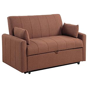 Portland Boucle Upholstered Sleeper Sofa Bed Copper by Coaster