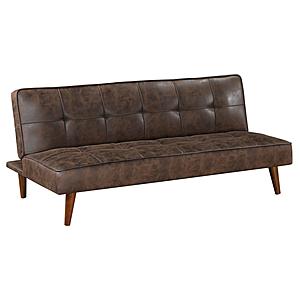 Jenson Multipurpose Upholstered Tufted Convertible Sofa Bed Dark Coffee Brown by Coaster