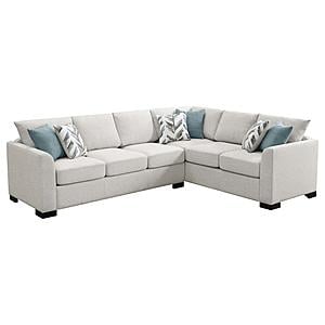 Ashford Chenille Upholstered Sleeper Sectional Sofa Greige by Coaster