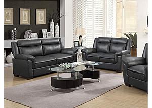 Arabella Upholstered Pillow Top Arm Living Room Set (Sofa, Loveseat) Grey by Coaster