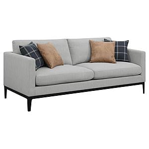 Apperson Cushioned Back Sofa Light Grey by Coaster