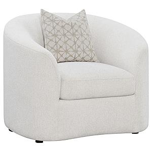 Rainn Upholstered Tight Back Chair Latte by Coaster