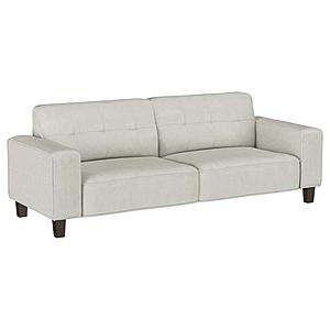 Deerhurst Upholstered Track Arm Tufted Sofa Greige by Coaster