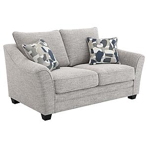 Tomkins Boucle Upholstered Loveseat Light Grey by Coaster