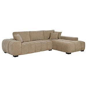 Octavia Upholstered Sectional Chaise Sofa Camel by Coaster