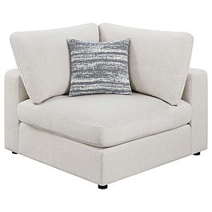 Serene Upholstered Corner Beige by Coaster