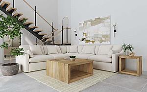 Hobson 5-piece Upholstered Modular Sectional Sofa Ivory by Coaster