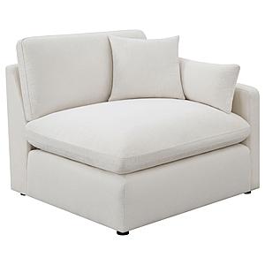 Hobson Sloped Track Arms RAF Chair Off-White by Coaster