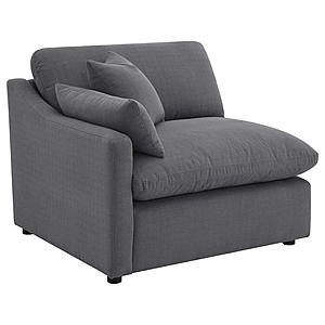 Hobson Upholstered LAF Chair Charcoal by Coaster