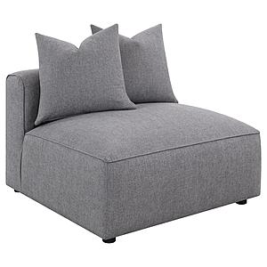 Jennifer Tight Seat Armless Chair Grey by Coaster