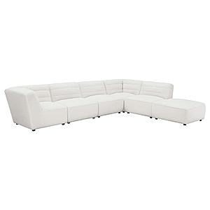 Sunny 6-piece Upholstered Modular Sectional Sofa Natural by Coaster