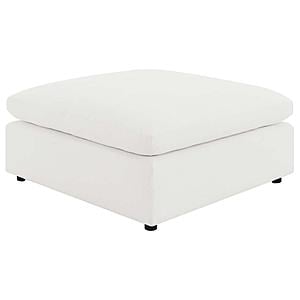 Raleigh Boucle Upholstered Ottoman Ivory by Coaster
