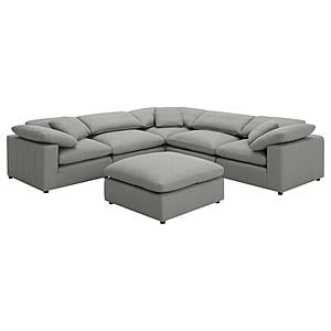 Raleigh 6-piece Boucle Upholstered Modular Sectional Grey by Coaster