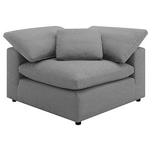 Raleigh Boucle Upholstered Corner Chair Grey by Coaster