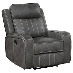 Raelynn Upholstered Recliner Chair Grey by Coaster