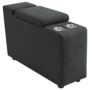 Collins Upholstered Modular Storage Console Dark Grey by Coaster