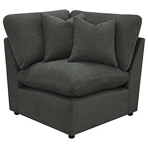 Collins Modular Corner Chair Dark Grey by Coaster