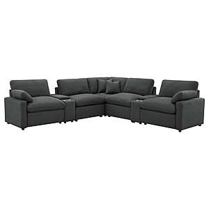 Collins 7-piece Modular Power Reclining Sectional Dark Grey by Coaster