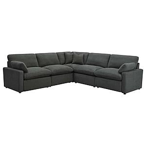 Collins 5-piece Modular Power Reclining Sectional Dark Grey by Coaster