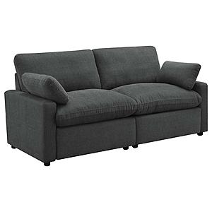 Collins Modular Power Loveseat Dark Grey by Coaster