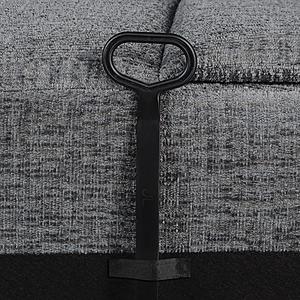 Bahrain Modular Sectional Armless Recliner Charcoal by Coaster
