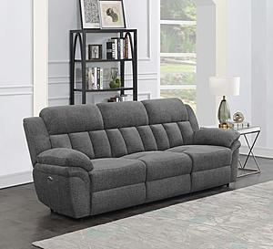 Bahrain Upholstered Power Sofa Charcoal by Coaster