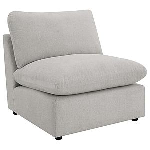 Collins Modular Armless Chair Grey by Coaster