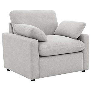 Collins Upholstered Power Recliner Chair Grey by Coaster