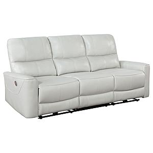 Greenfield Upholstered Power Reclining Sofa Ivory by Coaster