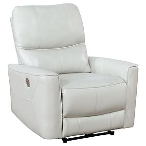 Greenfield Upholstered Power Recliner Chair Ivory by Coaster