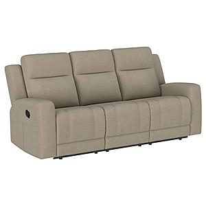 Brentwood Upholstered Motion Reclining Sofa Taupe by Coaster