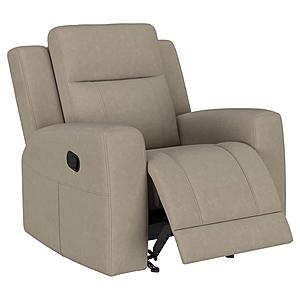 Brentwood Upholstered Recliner Chair Taupe by Coaster