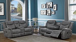 Conrad 2-piece Living Room Set Grey by Coaster