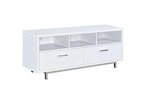 Casey 2-drawer Rectangular TV Console White by Coaster
