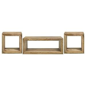 Benton 3-piece Solid Mango Coffee and End Table Set Natural by Coaster