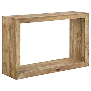 Benton Rectangular Solid Wood Sofa Table Natural by Coaster