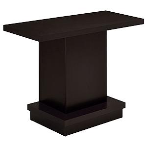 Reston Pedestal Sofa Table Cappuccino by Coaster