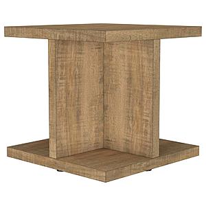 Cortona Square Engineered Wood End Side Table Mango by Coaster