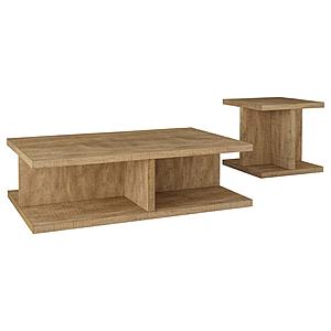 Cortona 2-piece Coffee and End Table Set Mango by Coaster