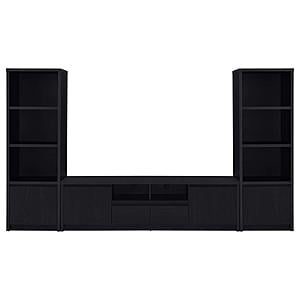 Winfield 3-piece Entertainment Center 78-inch TV Stand Black by Coaster