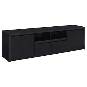 Winfield 78-inch 2-Door TV Stand Media Console Black by Coaster