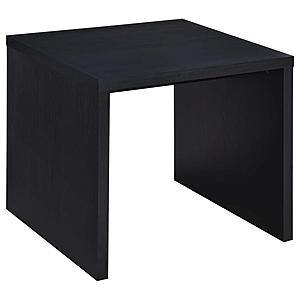 Knapp Engineered Wood Square Side End Table Black by Coaster