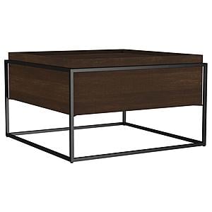 Fulton 30-inch Square Mango Wood Coffee Table Dark Brown by Coaster