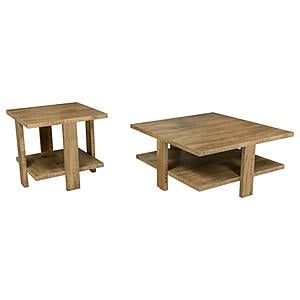 Dawn 2-piece Round Coffee and End Table Set Mango Brown by Coaster