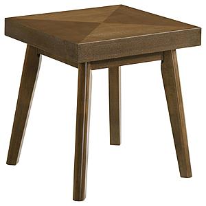 Westerly Square Wood End Table with Diamond Parquet Walnut by Coaster